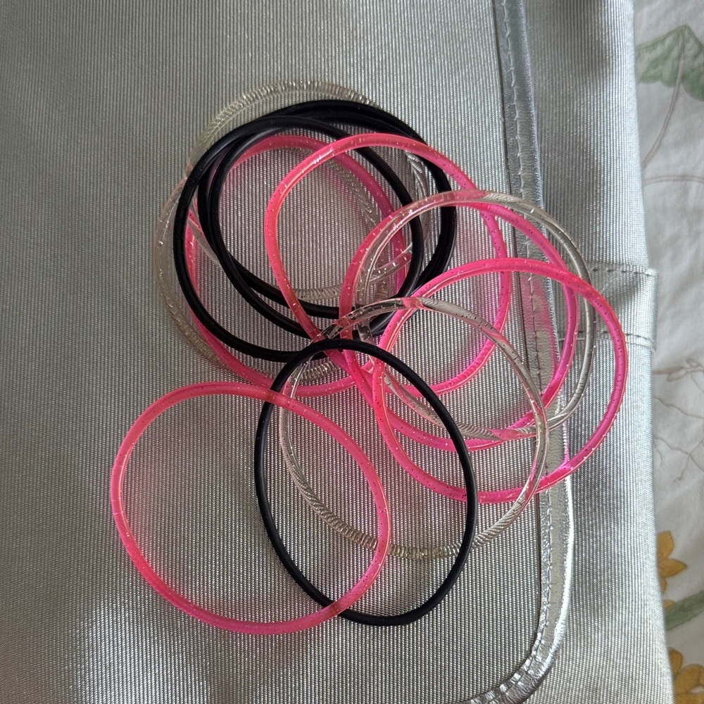 Pink and Black Kids Bangles